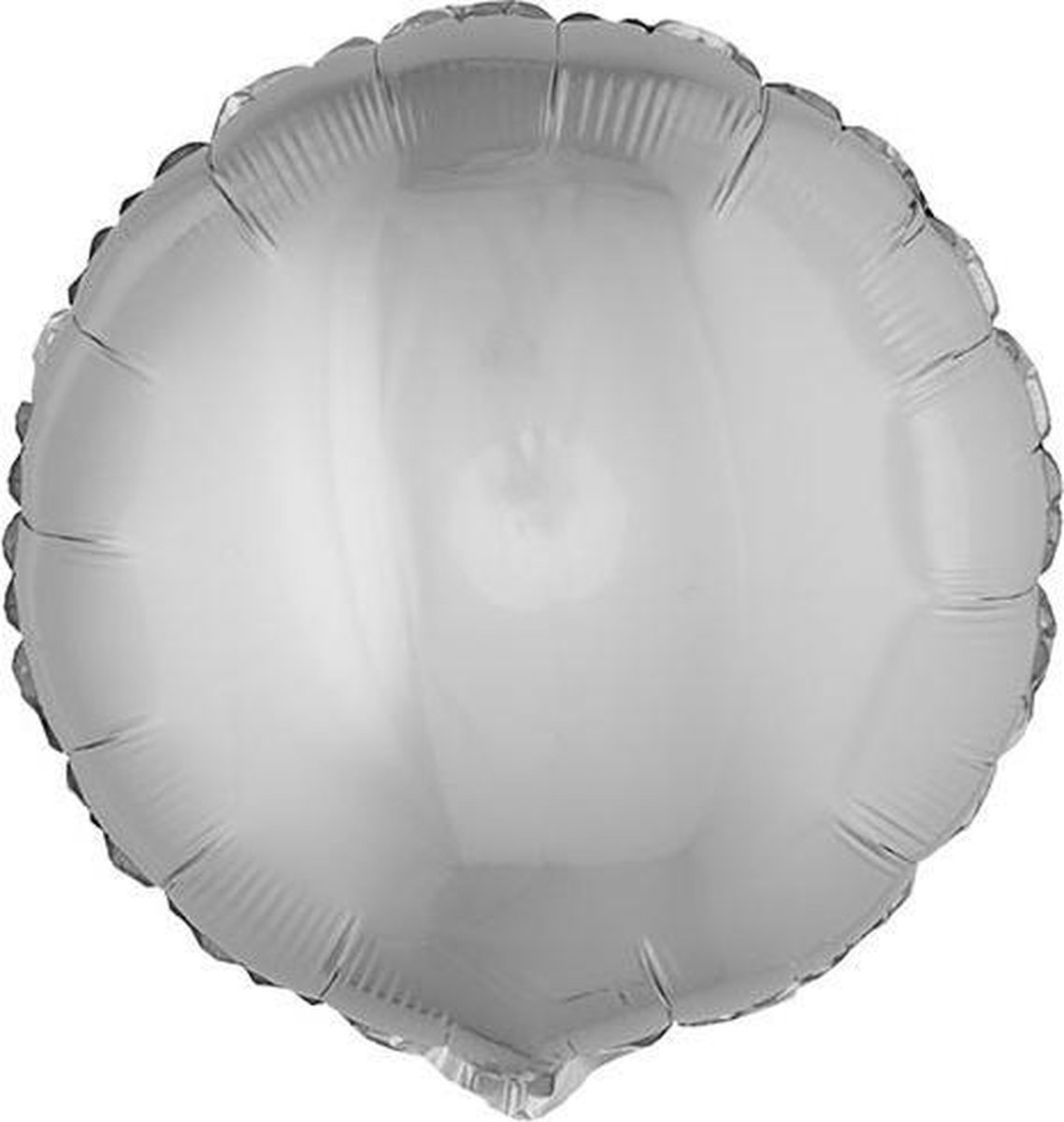 ESPA - Ronde zilverkleurige folie ballon 45 cm - Decoratie > Decoratie beeldjes
